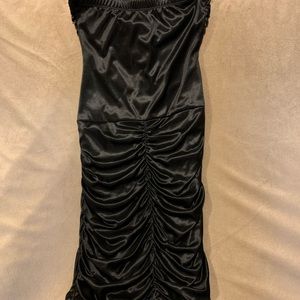 Strapless Silky black Dress